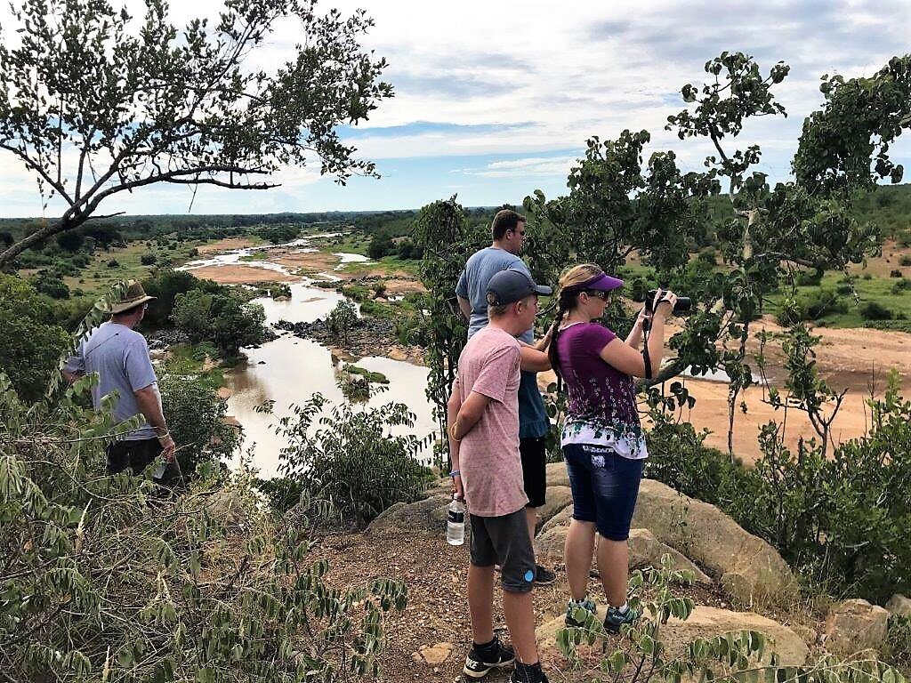 people at a lookout